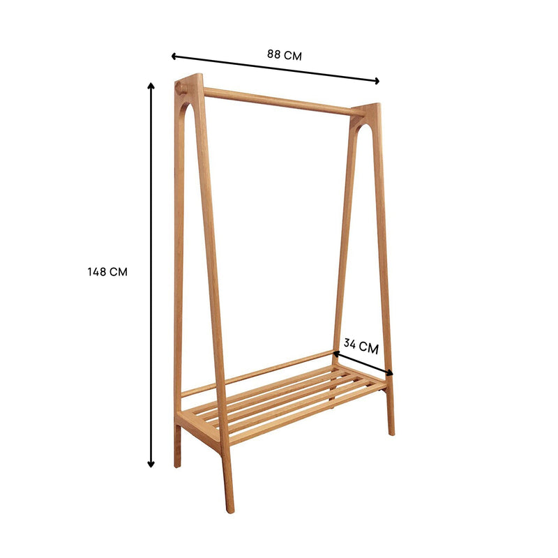 Khatoon – Wooden Clothes Rack - dimensions and specifications