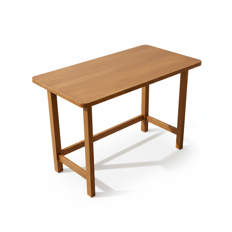Talqa - Wooden Dining & Study Table - material and detail close-up