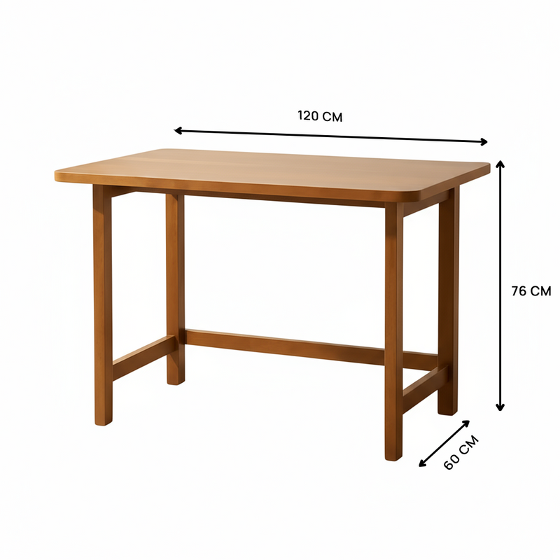 Talqa - Wooden Dining & Study Table - dimensions and specifications