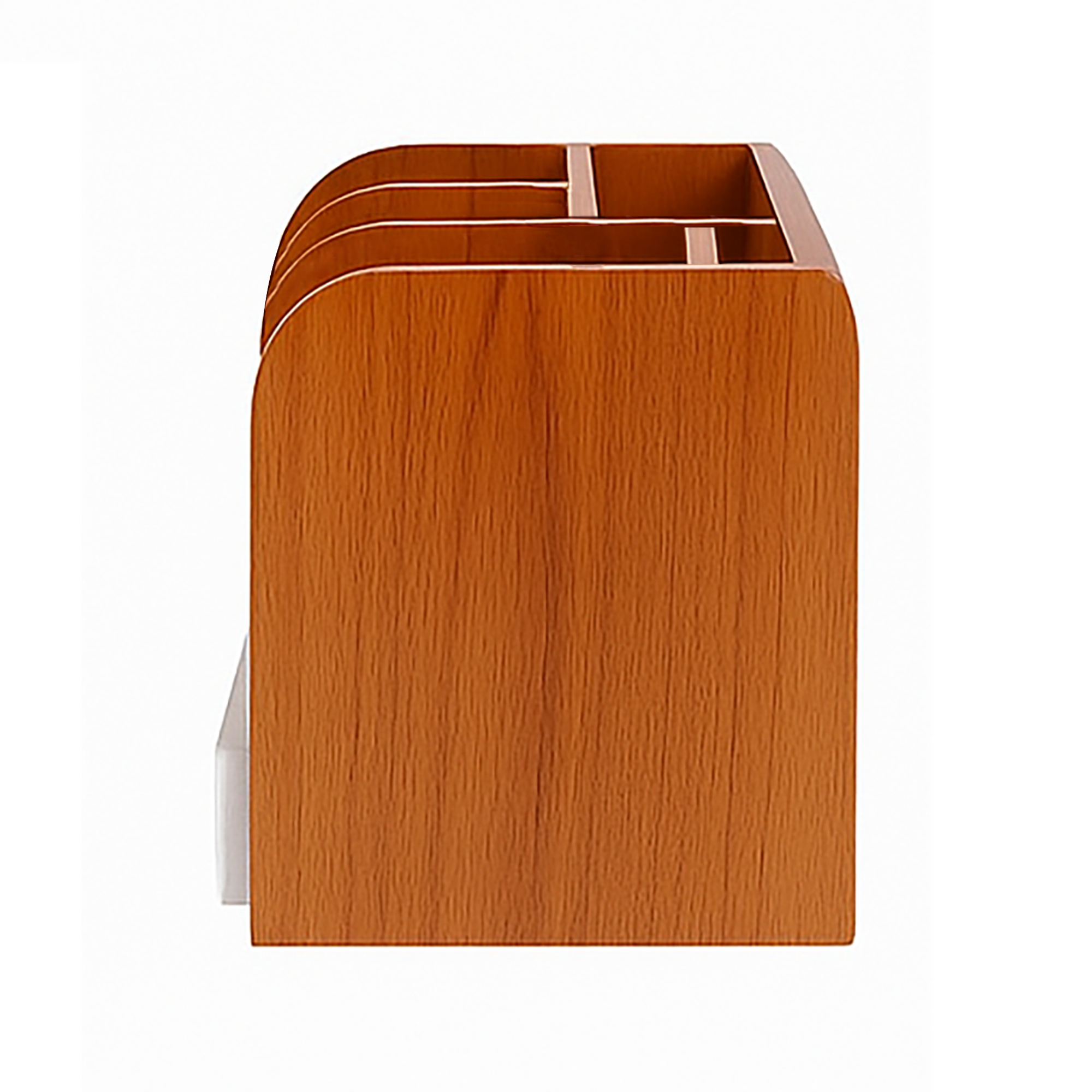 Minimalist Wooden Desk Organizer – Double Layer