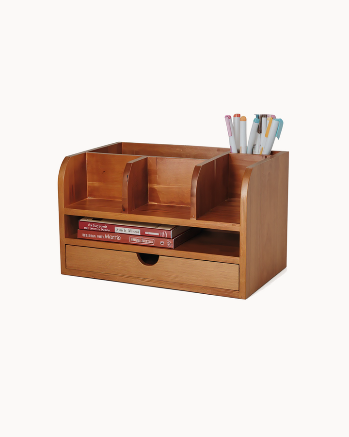 Rivo- Wooden Desk Organizer - hero product image