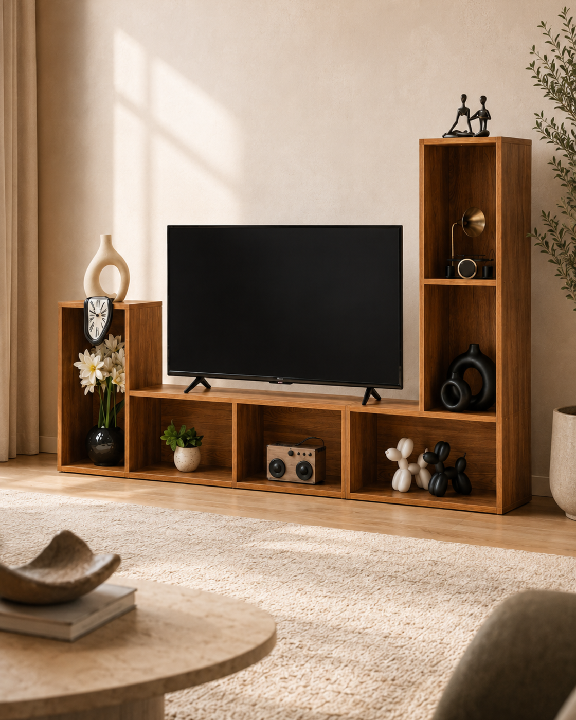 Sahab – Wooden TV & Storage Unit