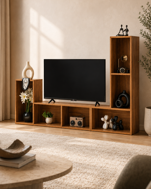 Sahab – Wooden TV & Storage Unit - alternate lifestyle view
