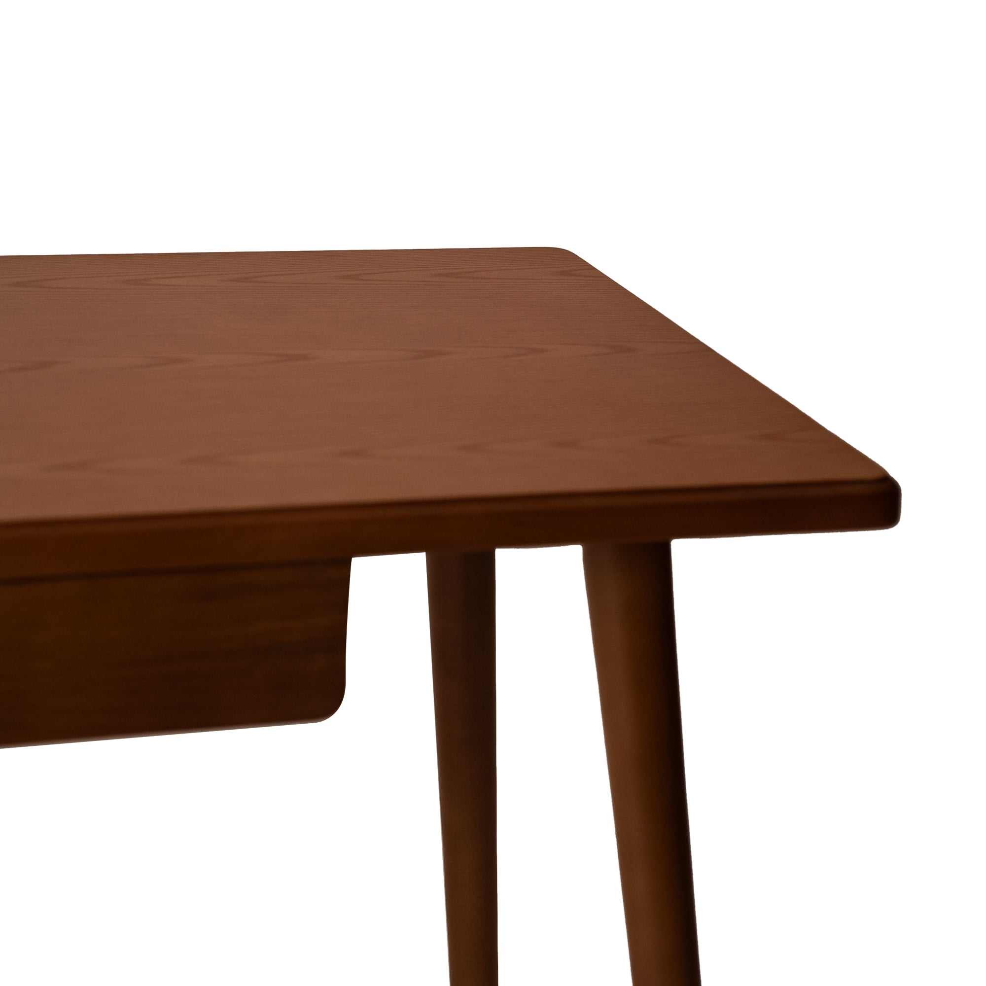 Minimalist Wooden Desk – Solid Beech with Functional Drawer