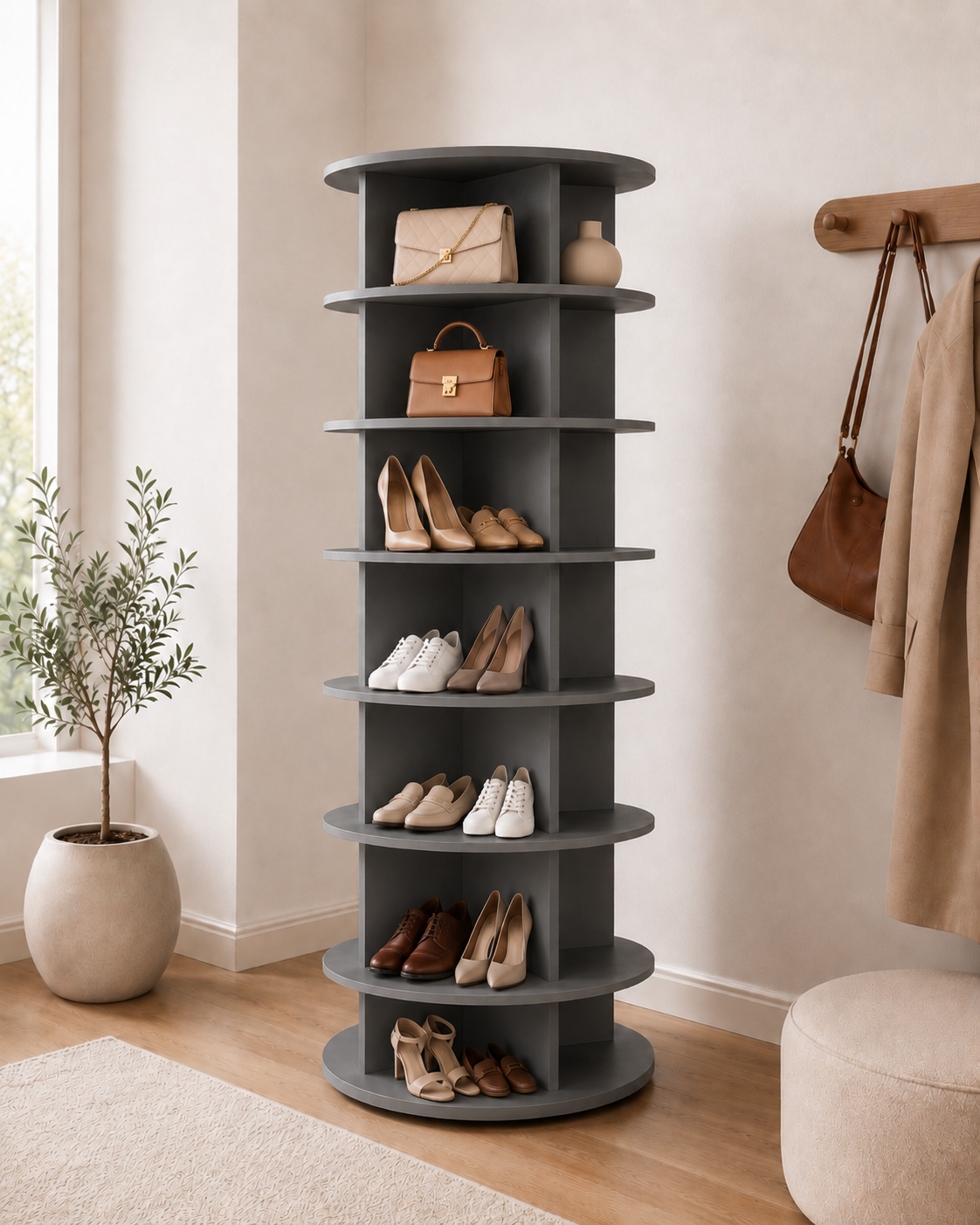 HYDRA – Rotating Shoe Organizer