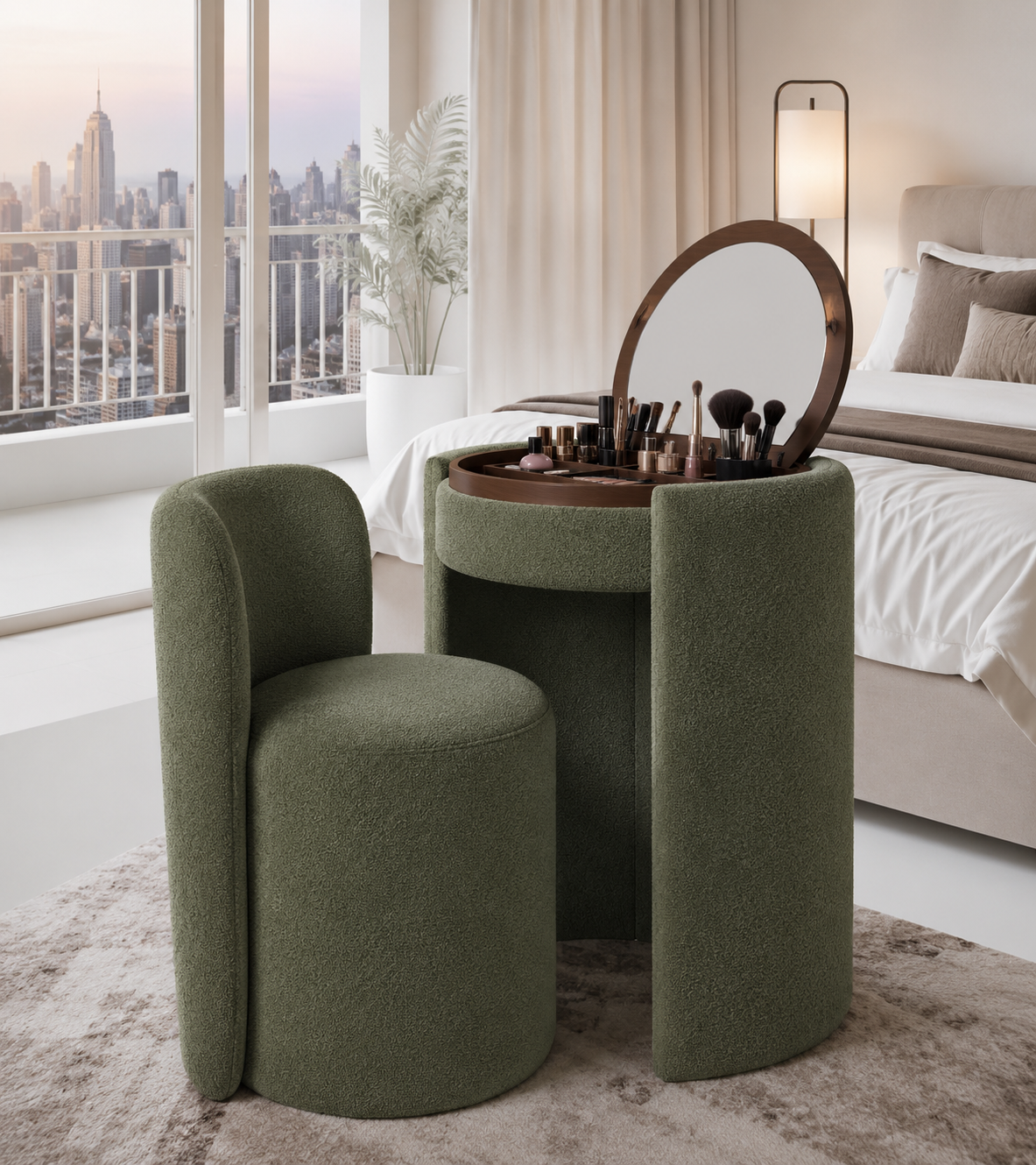FARIDA — طاولة قابلة للطي | Foldable Vanity Table & Chair