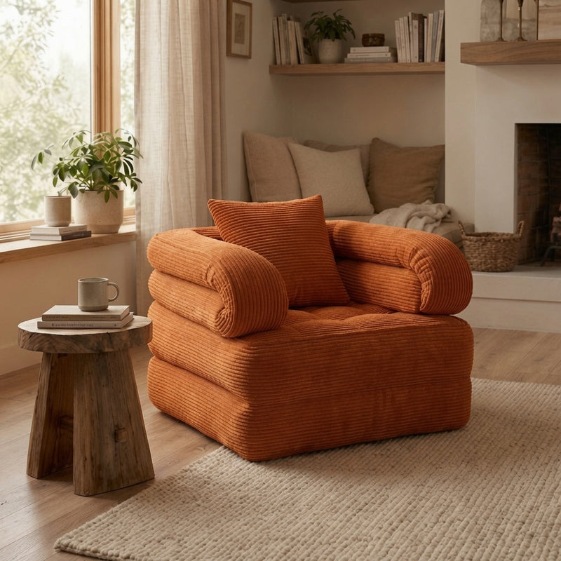 RAHA — كنبة أرضية 3 في 1 | Foldable Lounge Sofa Bed - alternate lifestyle view