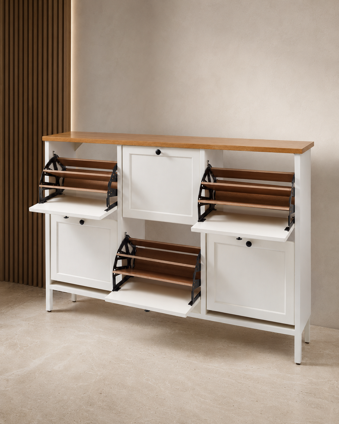 Cella – 6-Compartment Shoe Cabinet