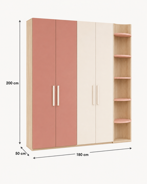 Colora – 4-Door Kids Wardrobe – مقاسات المنتج