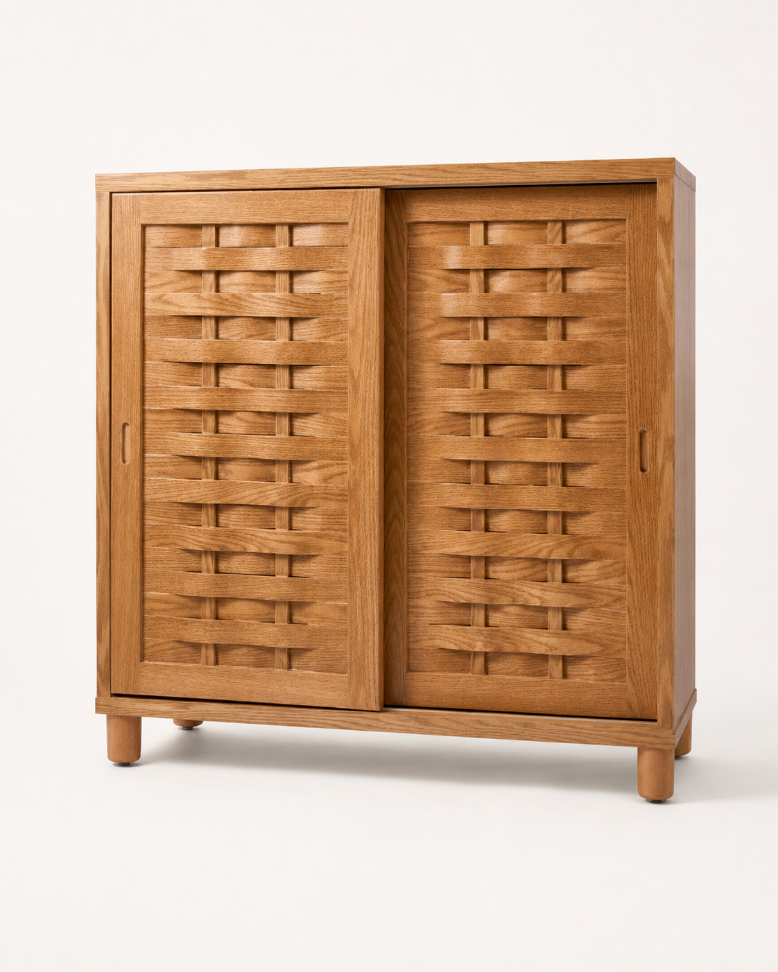 Looma – Woven Sliding Shoe Cabinet