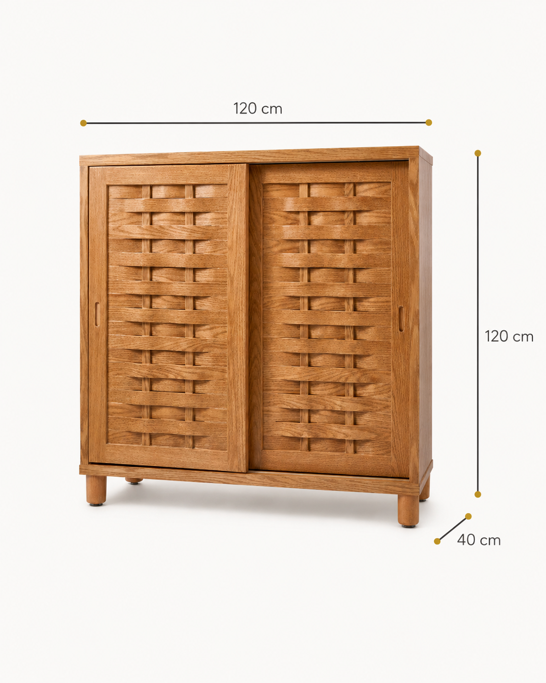 Looma – Woven Sliding Shoe Cabinet