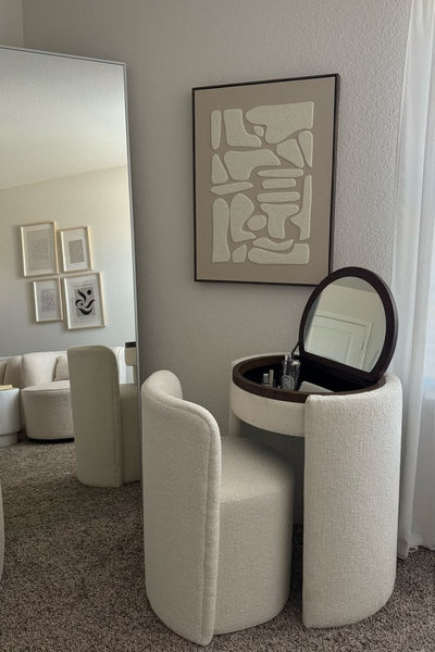 FARIDA — طاولة قابلة للطي | Foldable Vanity Table & Chair