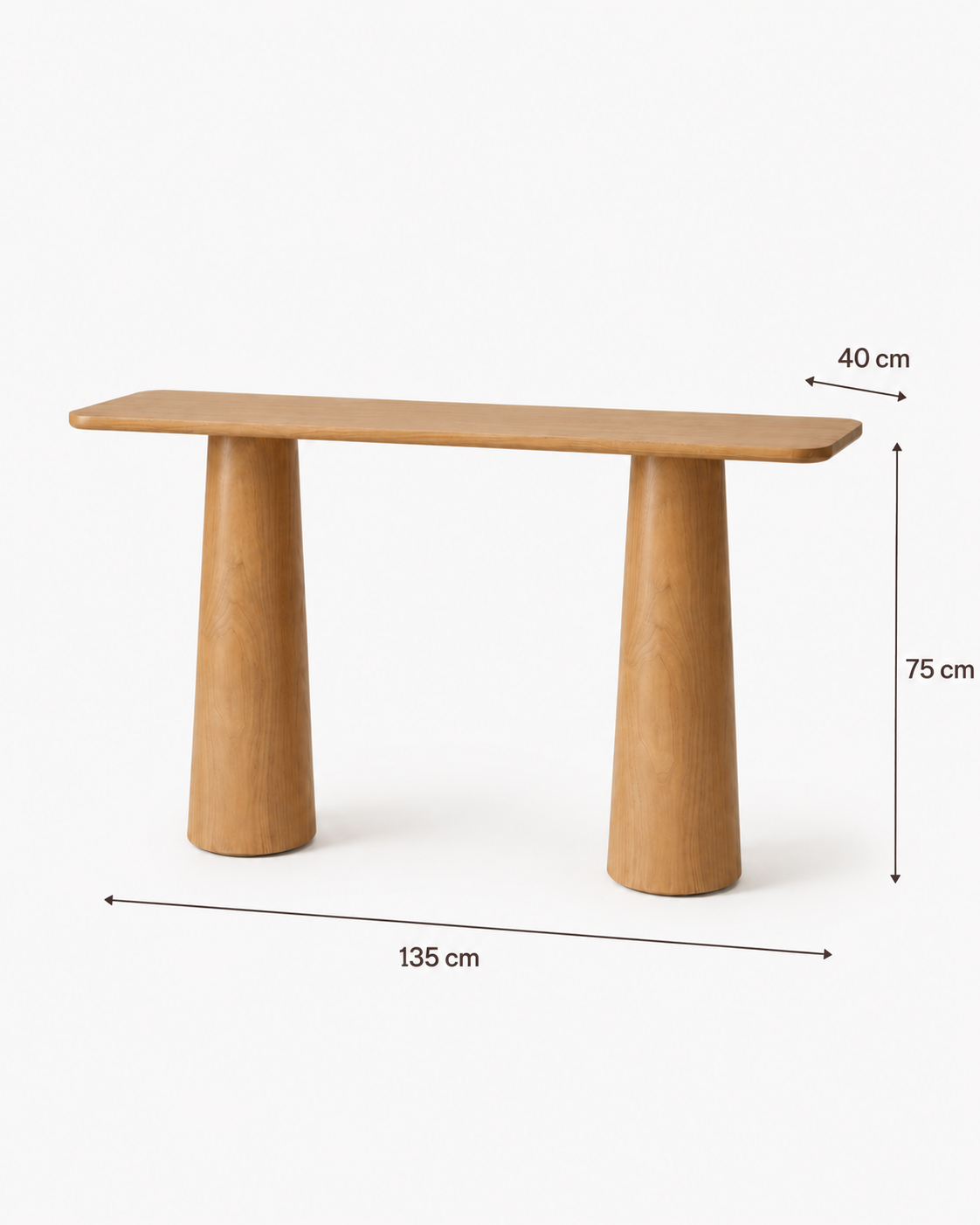 Luma – Sculptural Wooden Console
