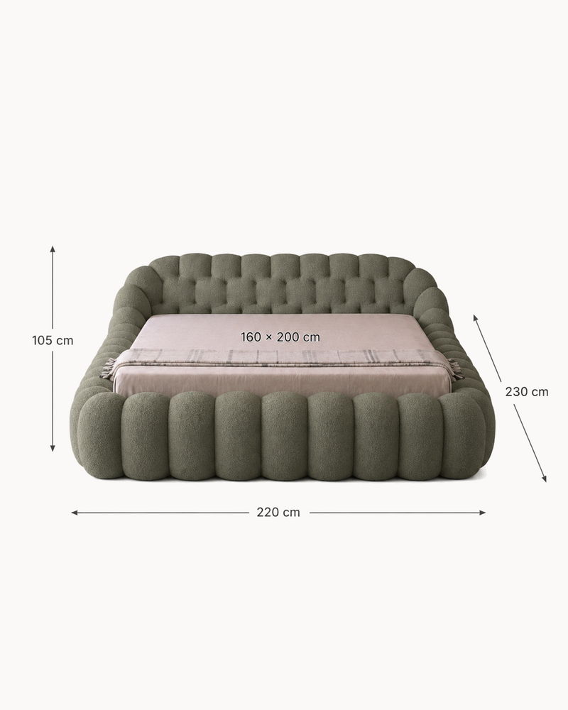 مقاسات سرير Mallow