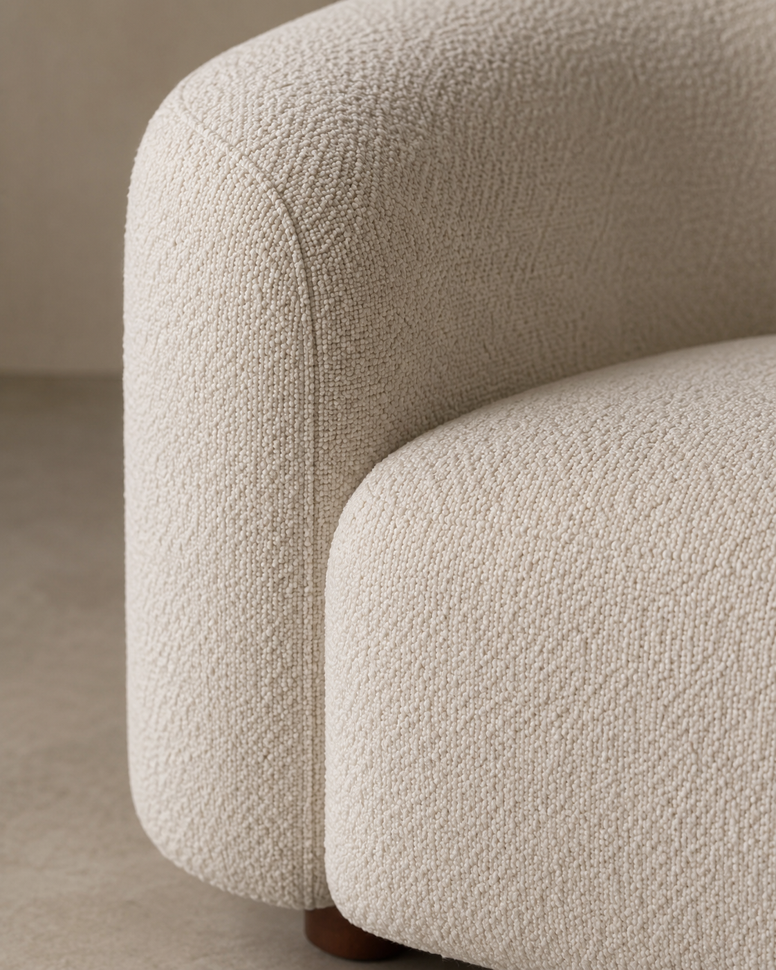 Marea – Bouclé L-Shape Sofa