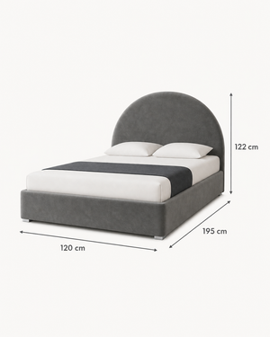 Halo – Curved Kids Bed | Gray – مقاسات المنتج