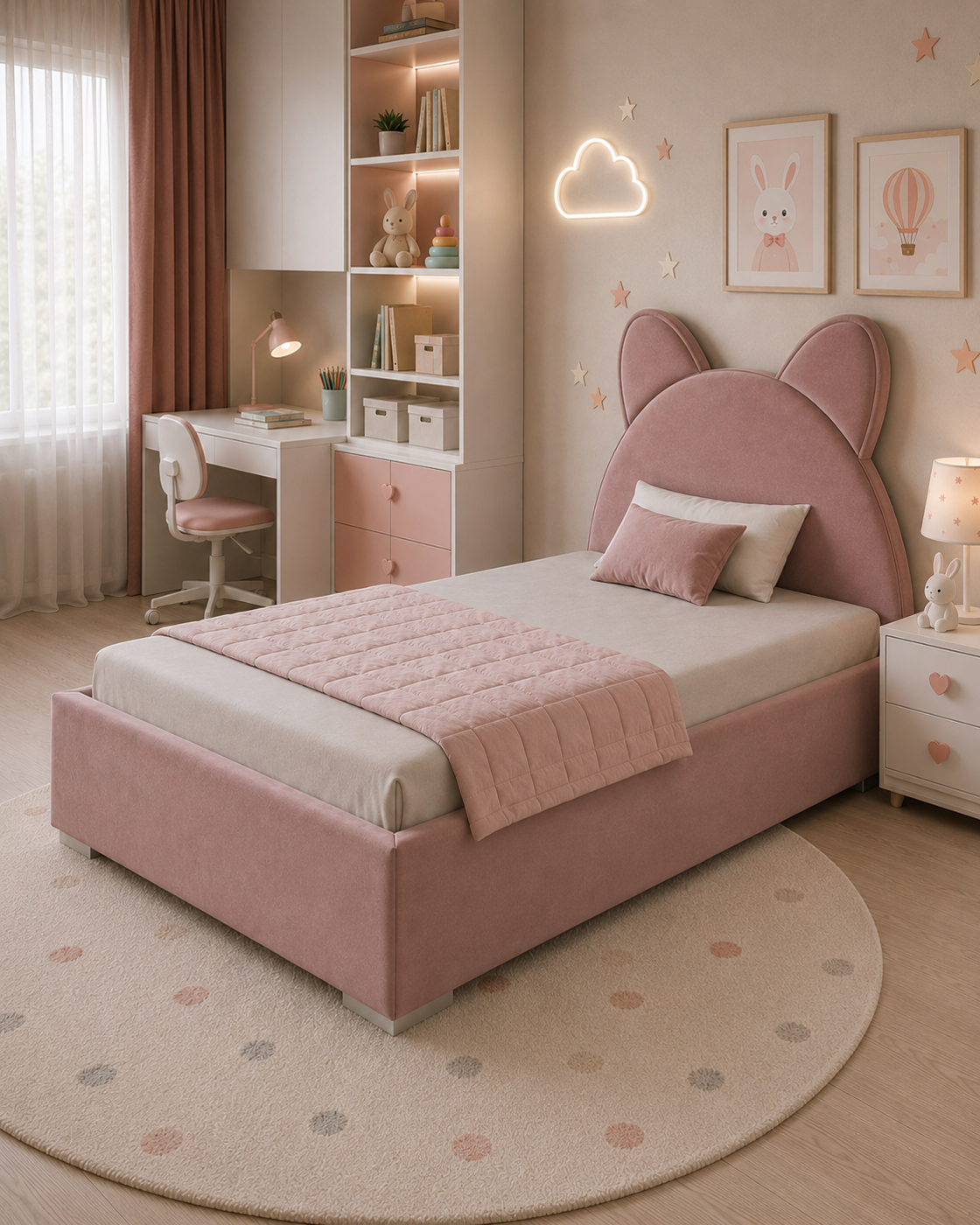Mira – Cat-Ear Kids Bed | Kashmir