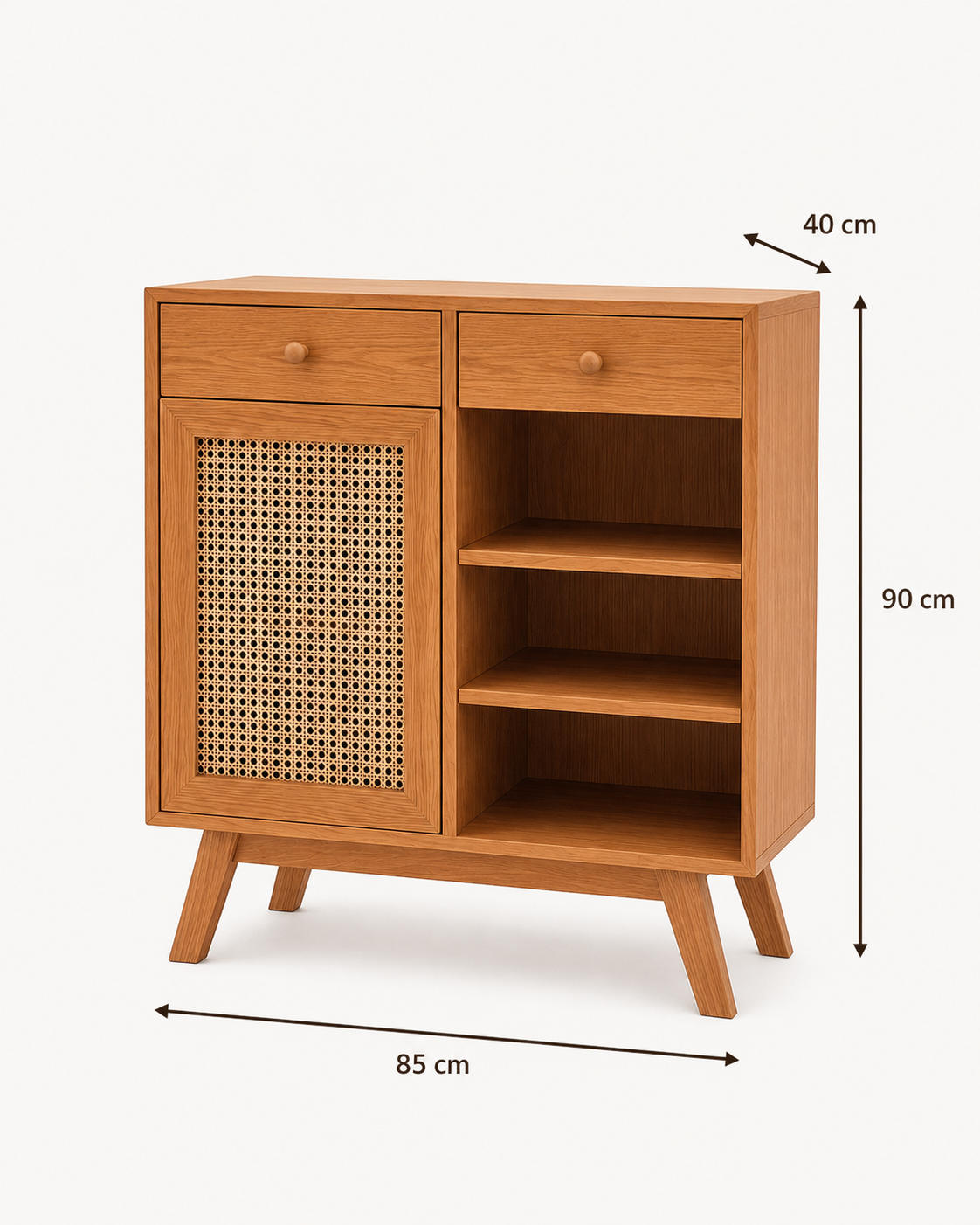Nola – Rattan Coffee Bar Cabinet