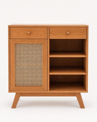 Nola – Rattan Coffee Bar Cabinet