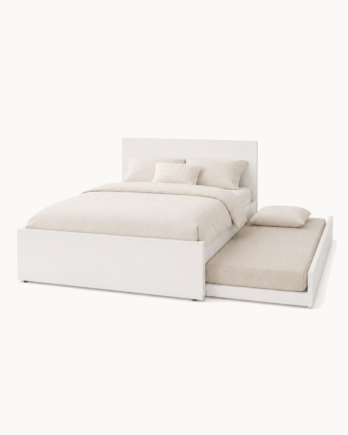 Tiva – Pull-Out Kids Bed | Off-White