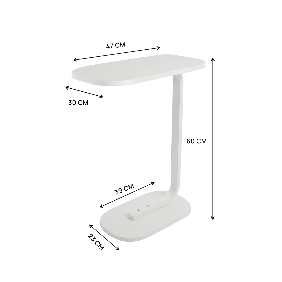 Comfort - Minimalist Oval Side Table 