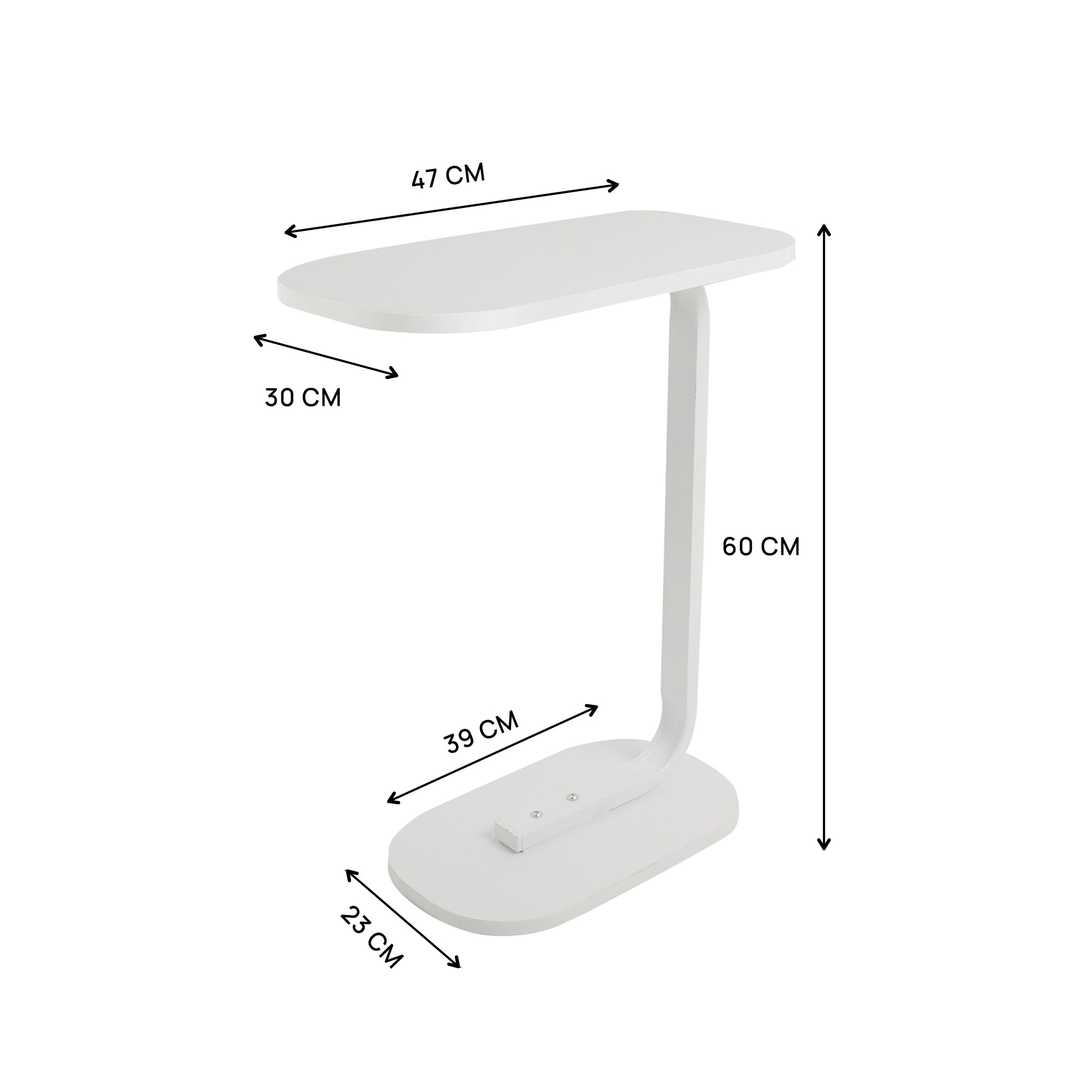 Comfort - Minimalist Oval Side Table 