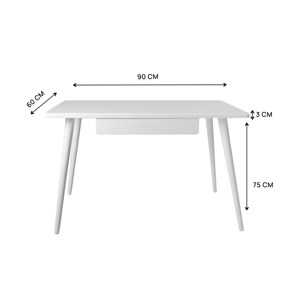 Mr. Assist - Desk with drawer - dimensions and specifications