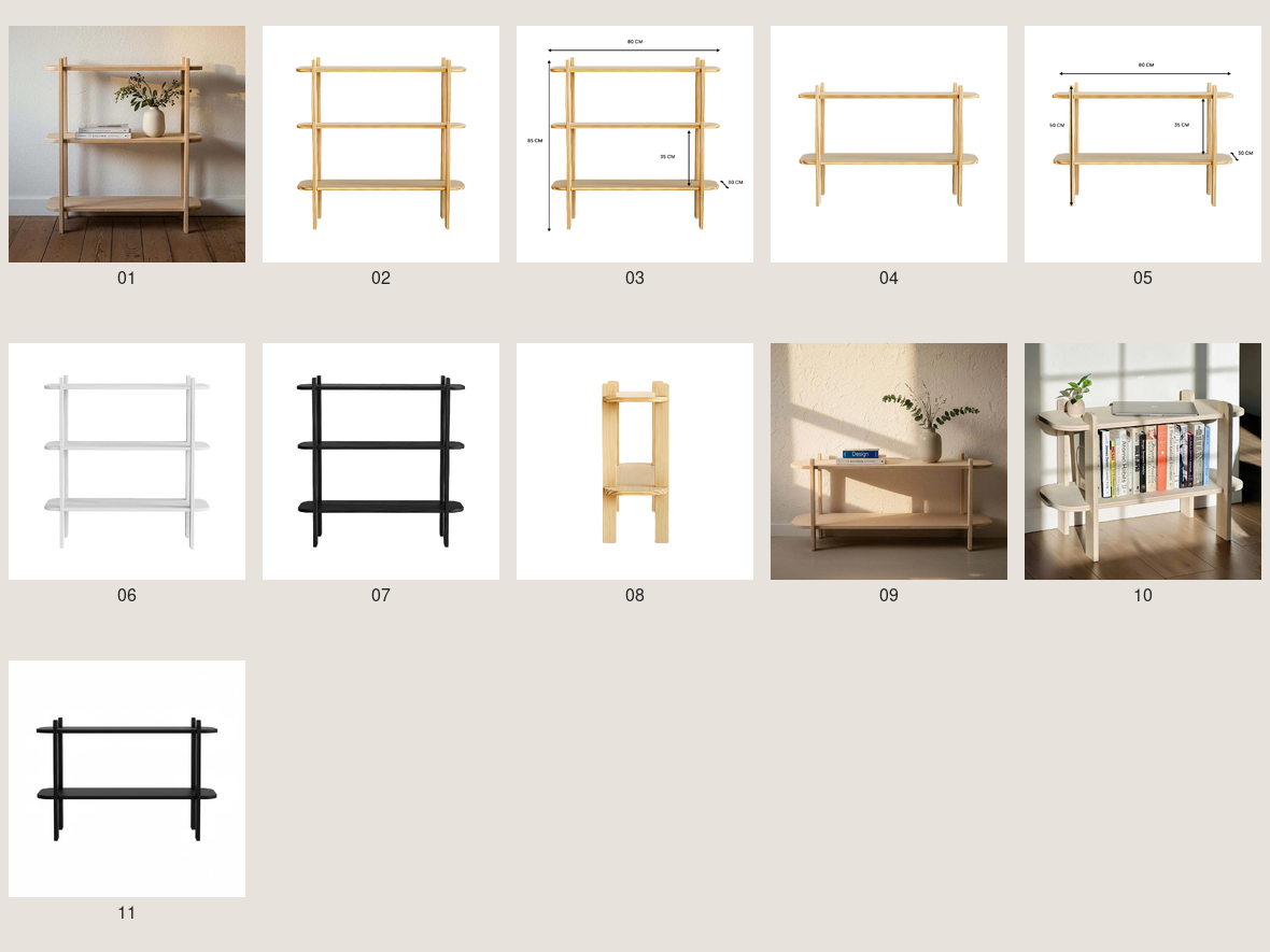 Basatta - Modern Wooden Shelves