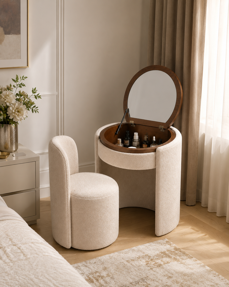 FARIDA — طاولة قابلة للطي | Foldable Vanity Table & Chair - original image 01