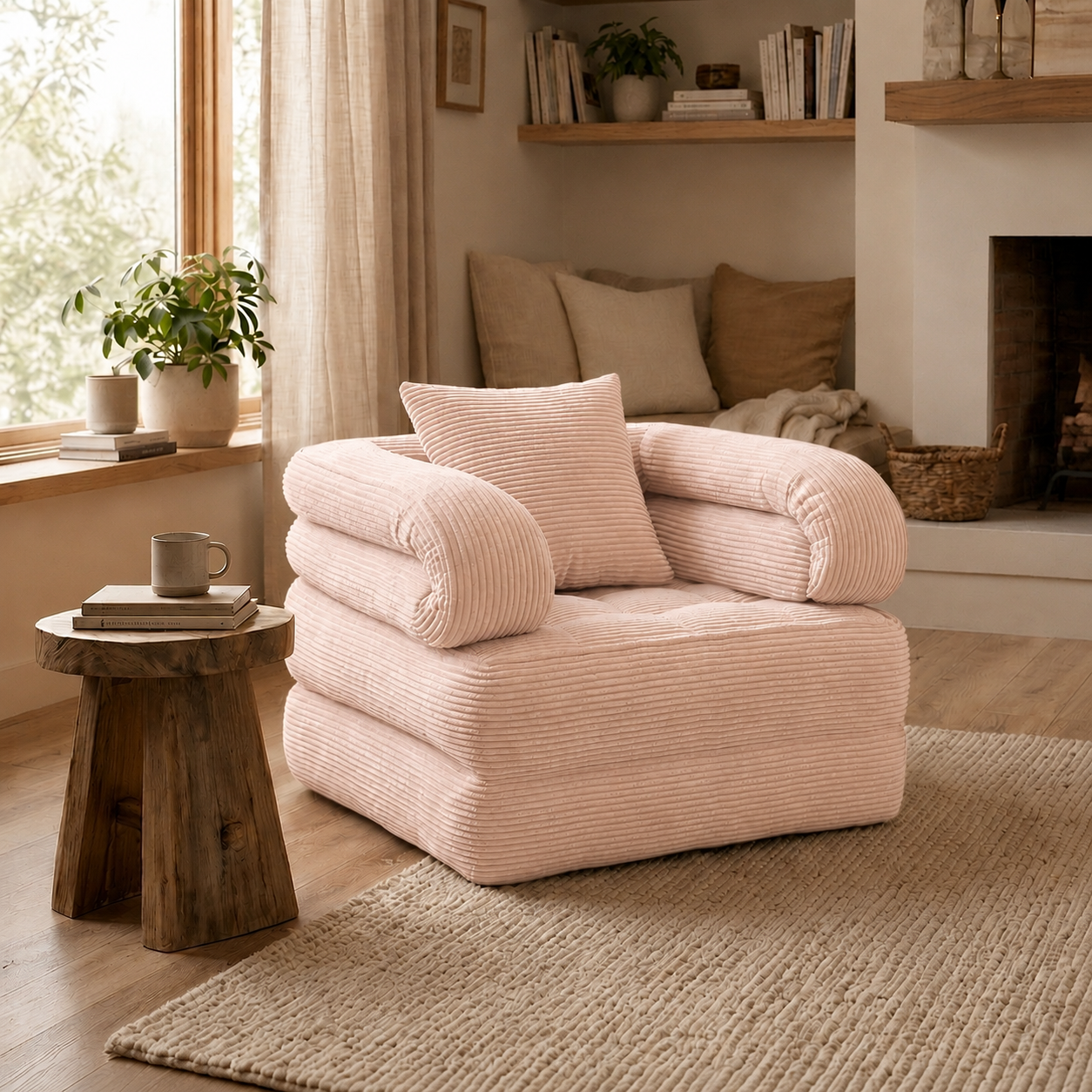RAHA — كنبة أرضية 3 في 1 | Foldable Lounge Sofa Bed