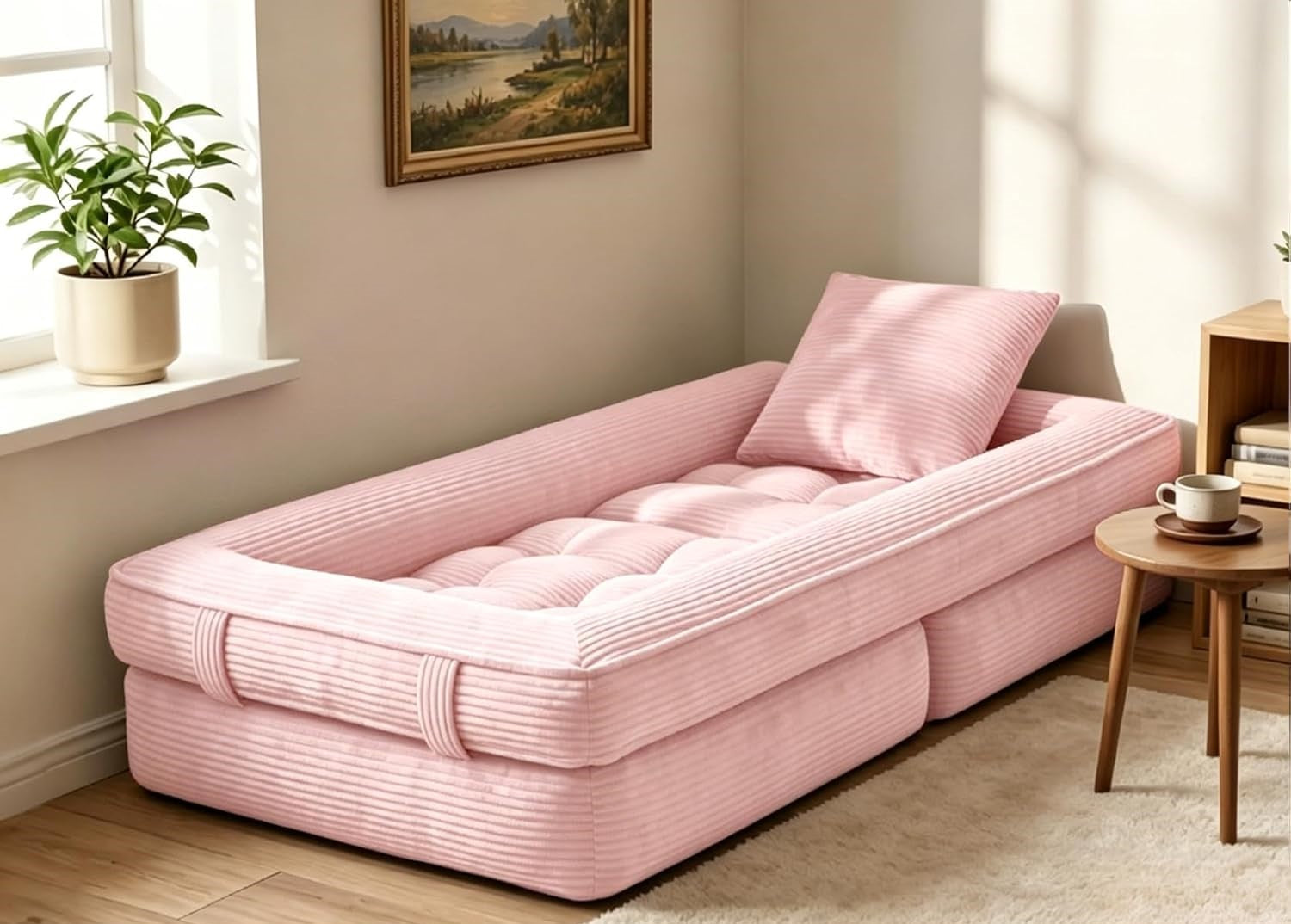 RAHA — كنبة أرضية 3 في 1 | Foldable Lounge Sofa Bed