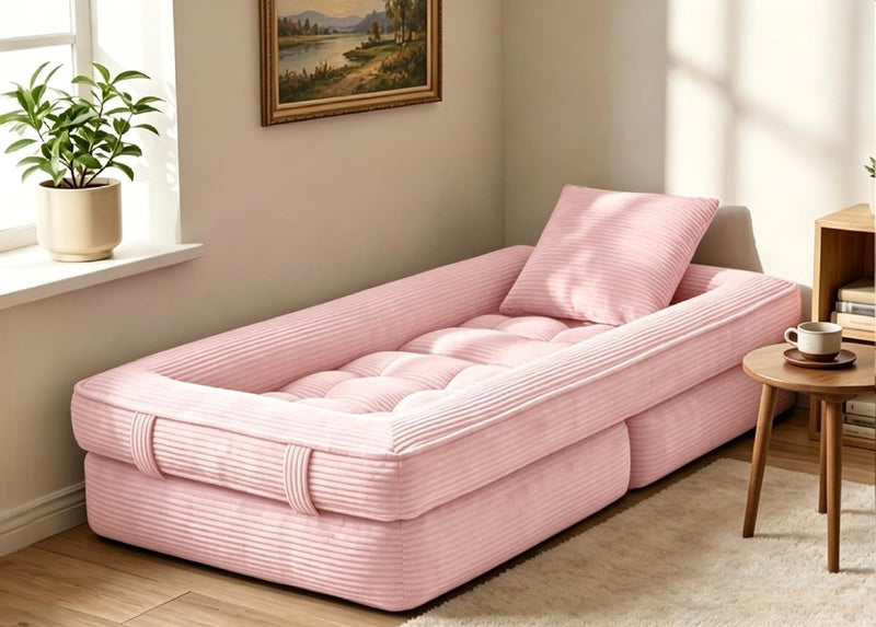 RAHA — كنبة أرضية 3 في 1 | Foldable Lounge Sofa Bed - original image 06