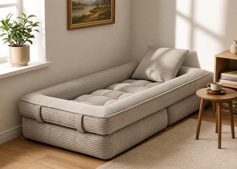 RAHA — كنبة أرضية 3 في 1 | Foldable Lounge Sofa Bed - original image 12