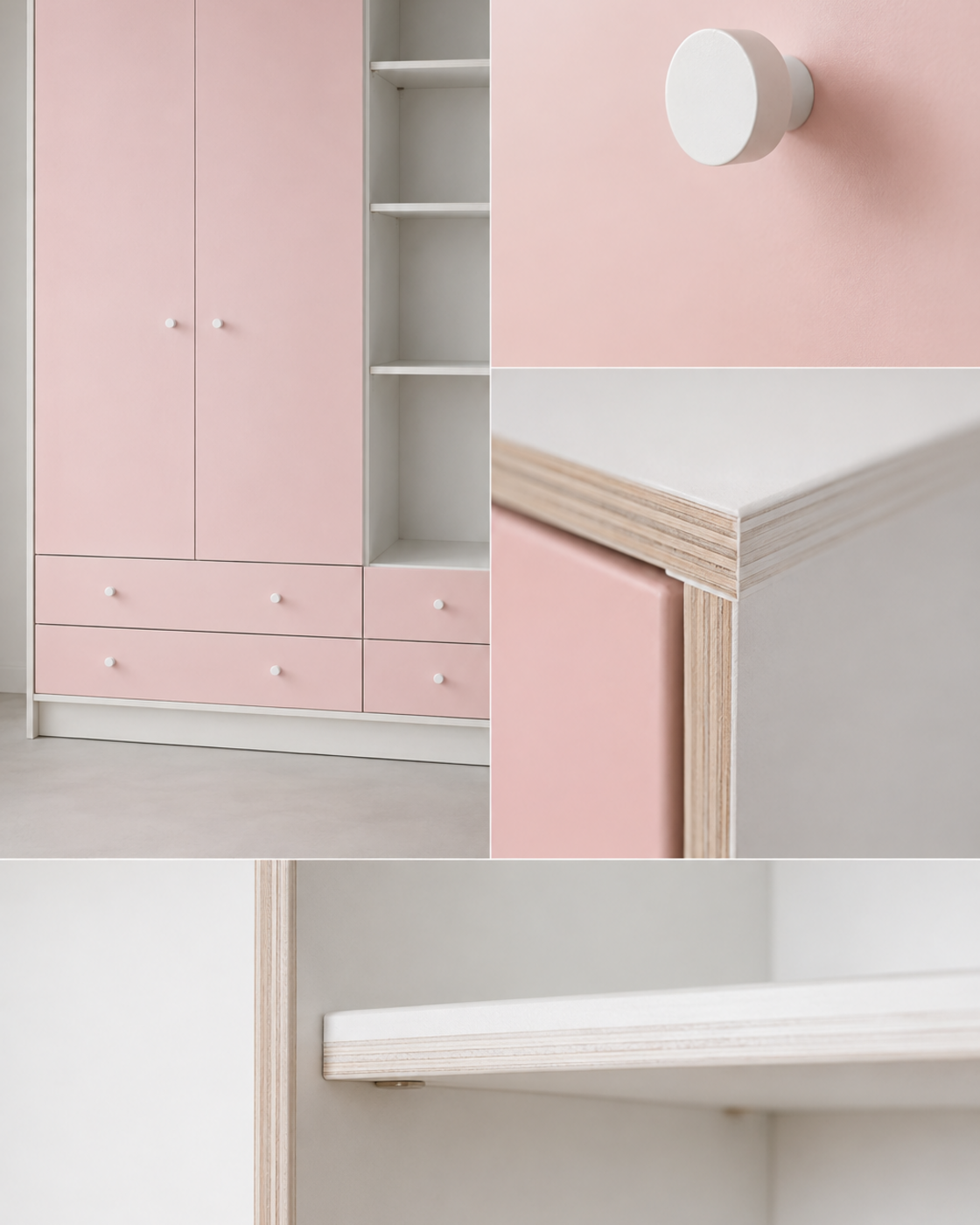 Rosie Loft – Kids Wardrobe with Drawers