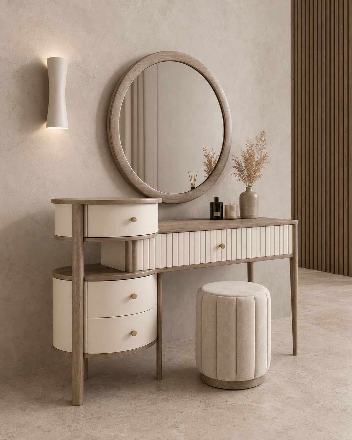 Serena – Sculpted Vanity Set